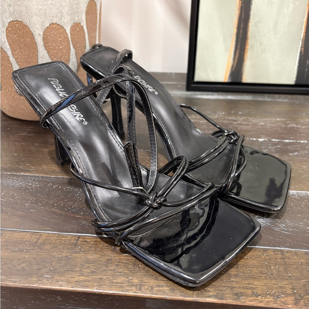 Black Strappy Heels